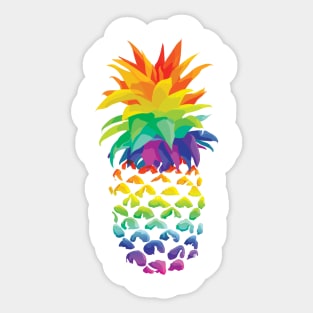 Pineapple Rainbow Fruit Sticker